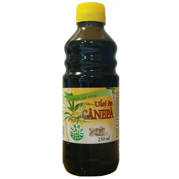 Ulei de cânepă presat la rece 250 ml – Herbavit