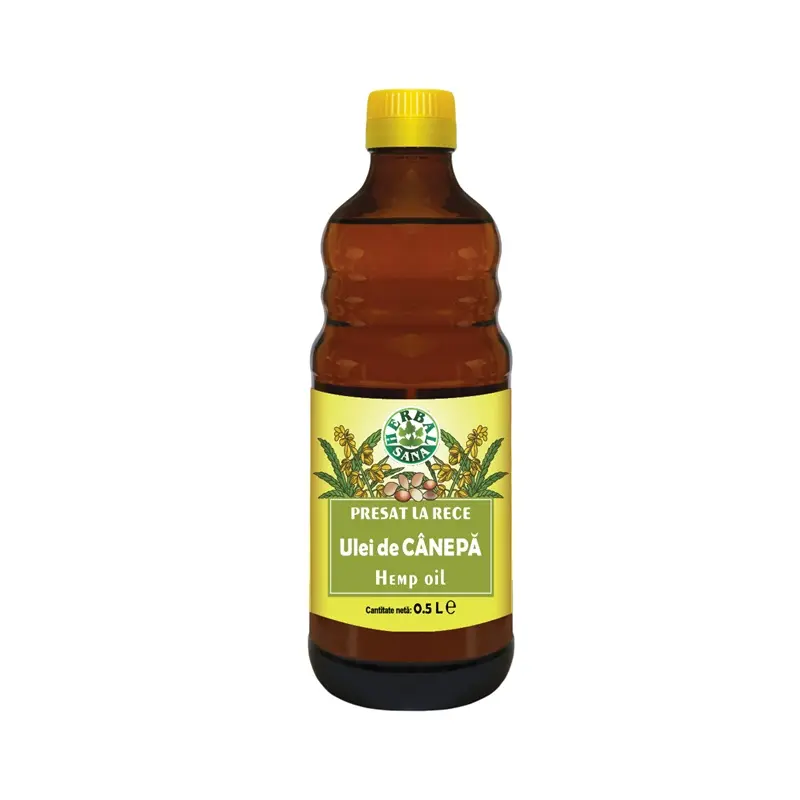 Ulei de cânepă presat la rece 500 ml – Herbavit - Gust specific