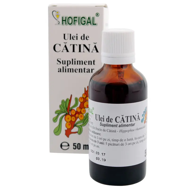 Ulei de cătină esențial 50 ml – Hofigal - Tonic tradițional
