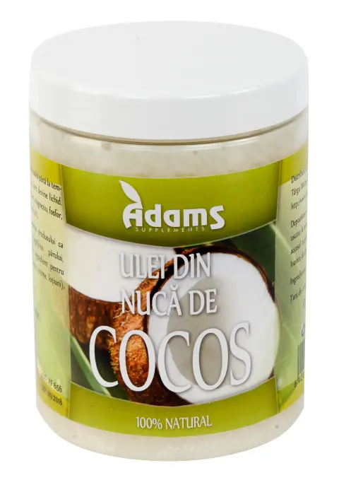 Ulei de cocos 1000 ml – Adams Vision - Pentru bucătăria ta