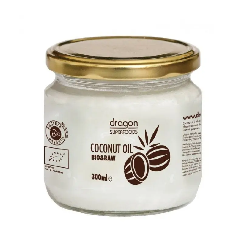 Ulei de Cocos Bio Extra Virgin Presat la Rece Raw Dragon SuperFoods 300 ml