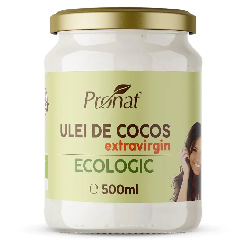 Ulei de cocos bio extravirgin, 500ml Pronat