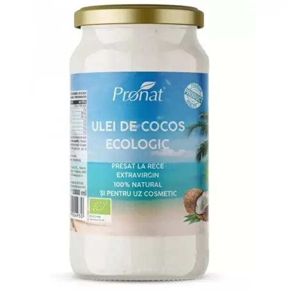 Ulei de cocos extravirgin ecologic 1000 ml – Pronat