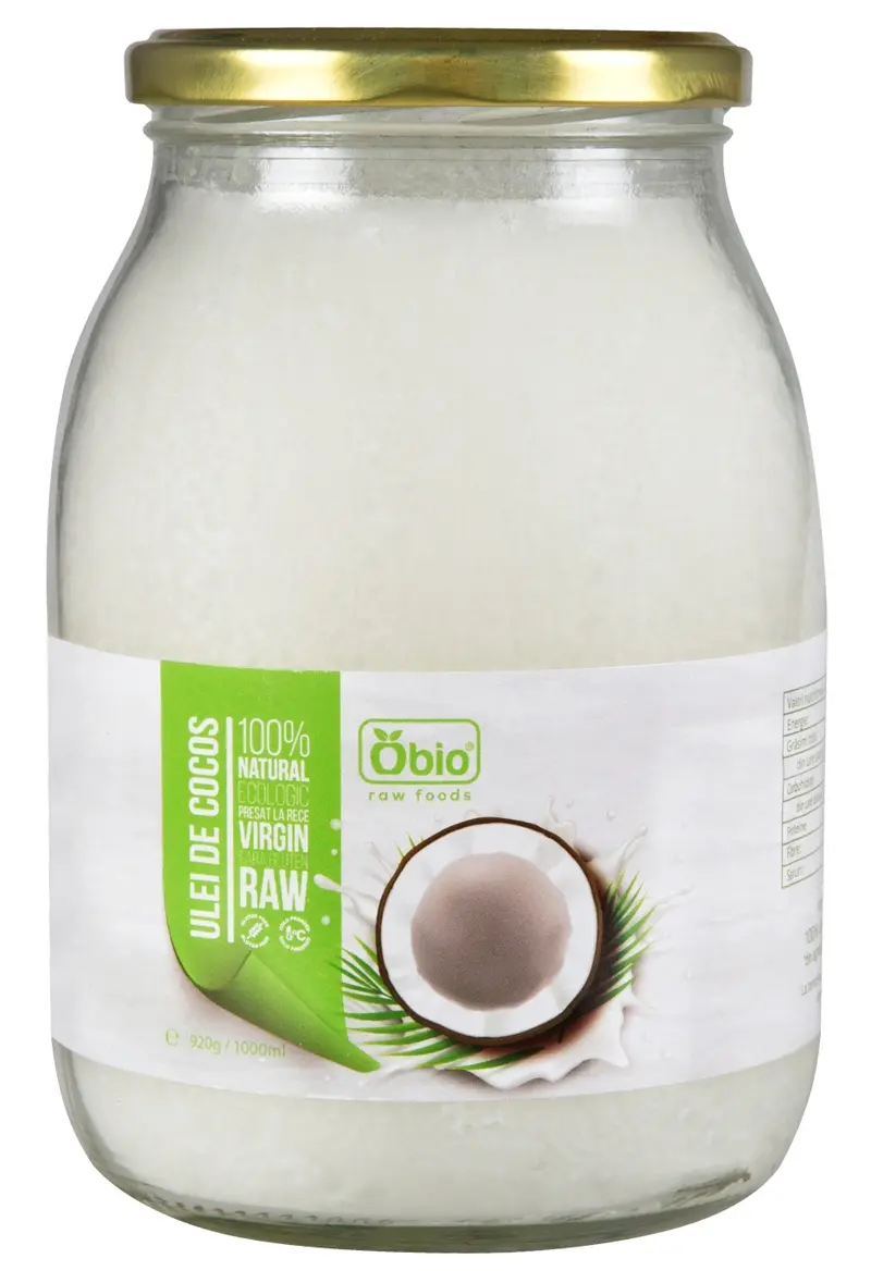 ULEI DE COCOS VIRGIN RAW BIO 1000ML/920G