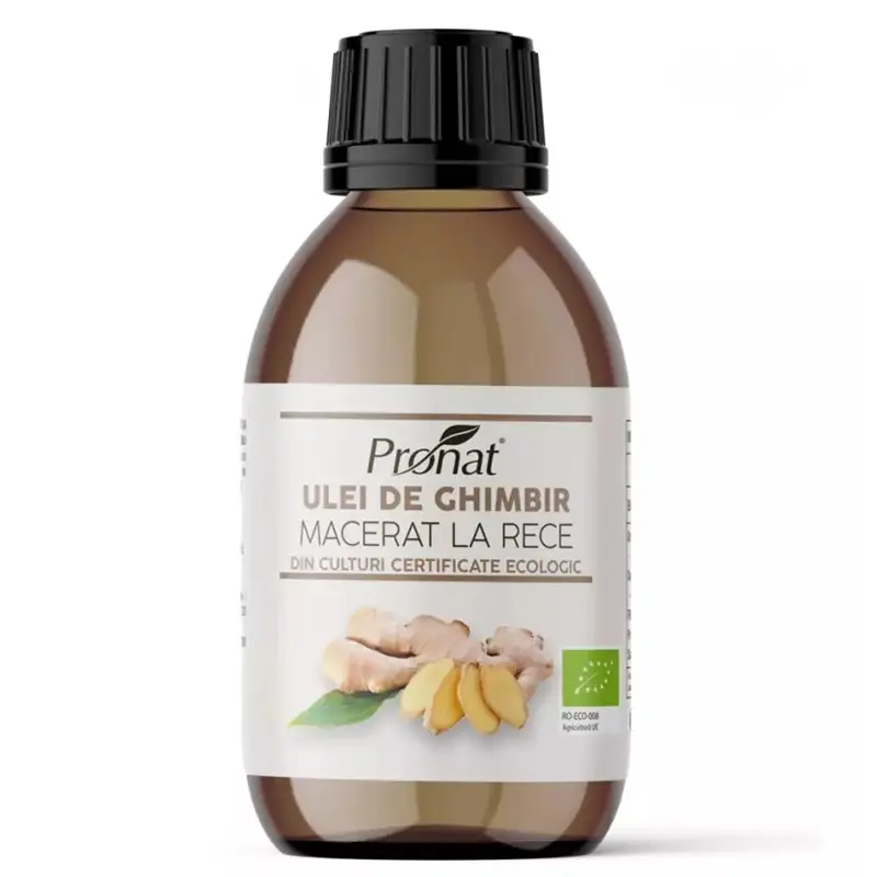Ulei de ghimbir eco 100 ml – Pronat - Aromă picantă