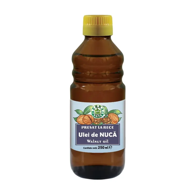 Ulei de nucă presat la rece 250 ml – Herbavit - Presat la rece