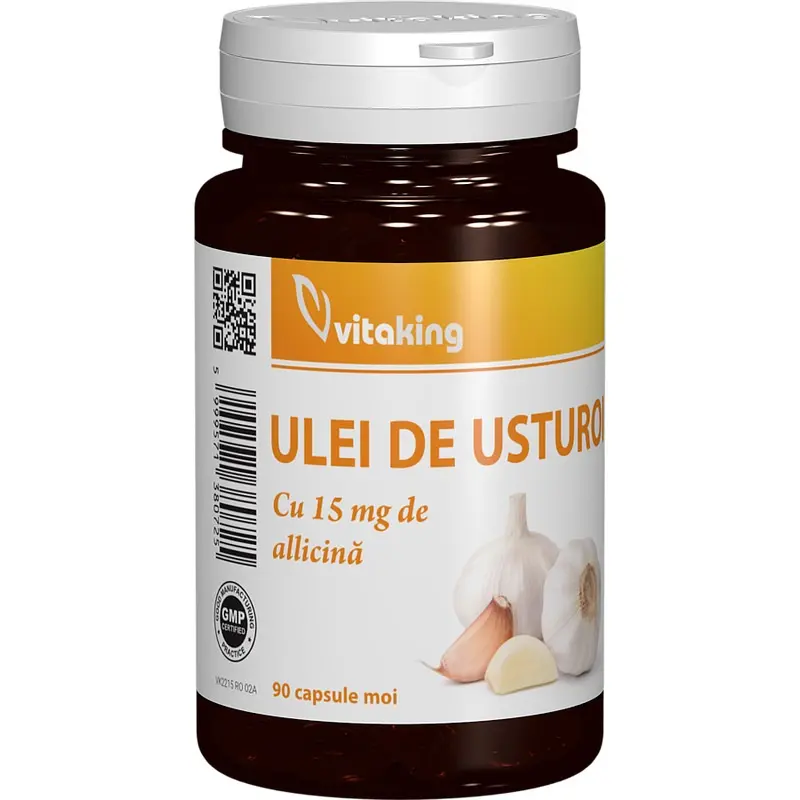 Ulei de Usturoi 30 mg 90 capsule gelatinoase – Vitaking