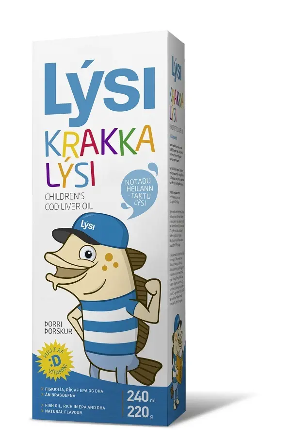 Ulei din ficat de cod pentru copii 240 ml – Lysi