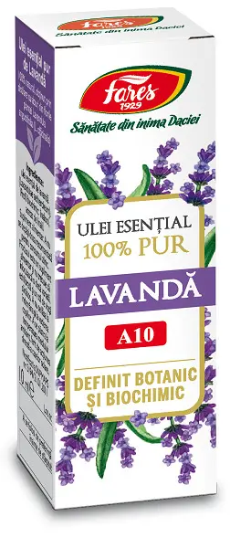 Ulei esențial de lavandă A10 10 ml – Fares - Aromă florală