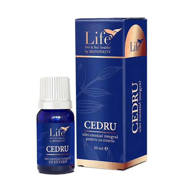 Ulei esențial integral de cedru 10 ml – Bionovativ