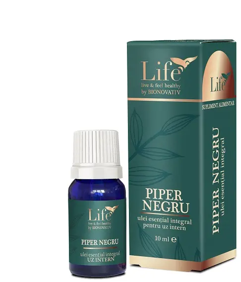 Ulei esențial integral de piper negru 10 ml – Bionovativ