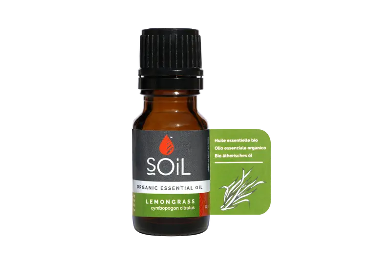 Ulei Esential Lemongrass 100% Organic ECOCERT, 10ml | SOiL
