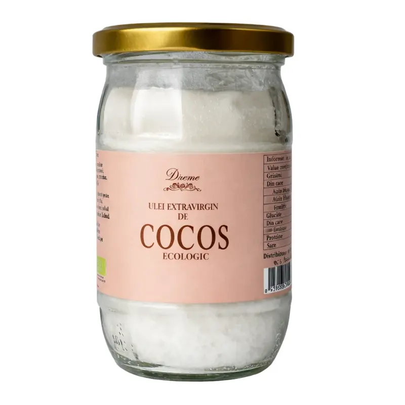 Ulei extravirgin de cocos ecologic 500ml Divine
