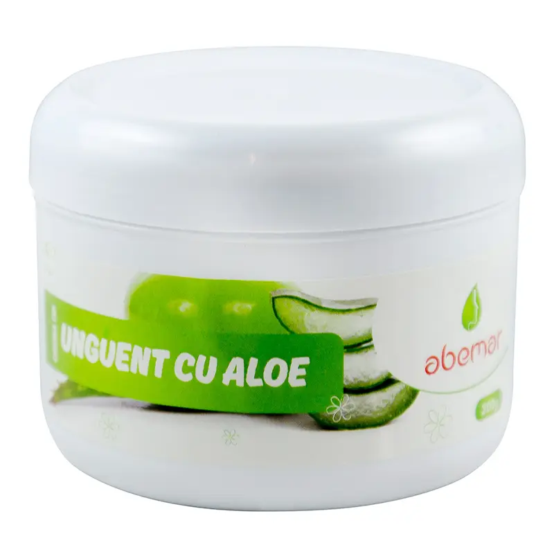 Unguent cu aloe 200 g – Abemar Med - Piele hidratată