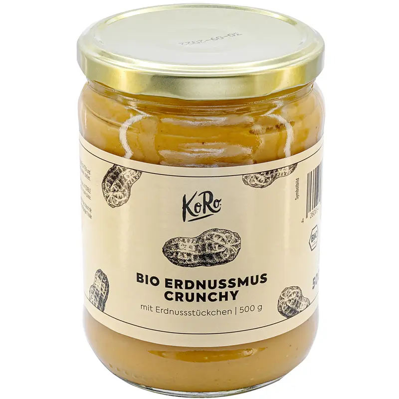 Unt de Arahide Bio Crunchy Koro 500 g