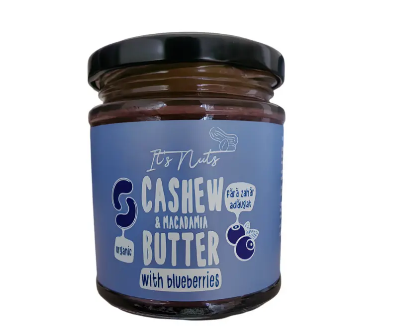 Unt de caju cu afine Bio 200g It's Nuts