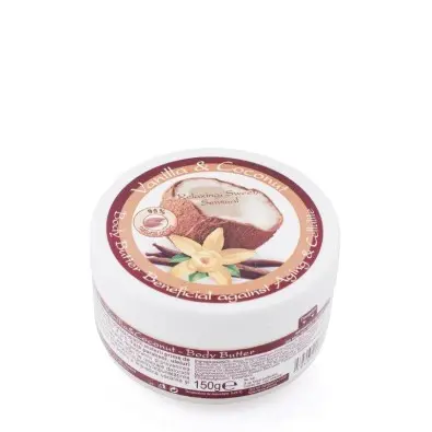 Unt de corp cu vanilie și cocos 150 g – Herbagen - Piele moale