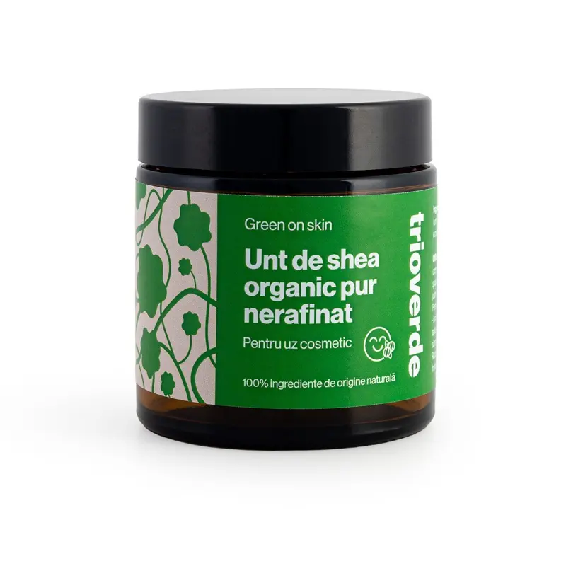 Unt de shea organic pur nerafinat 100 g – Trio Verde