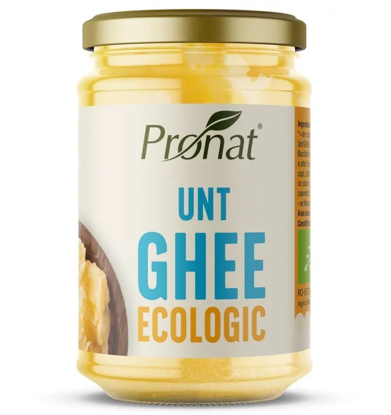 Unt ghee ecologic 300 ml / 250 g – Pronat - Pentru bucătăria ta