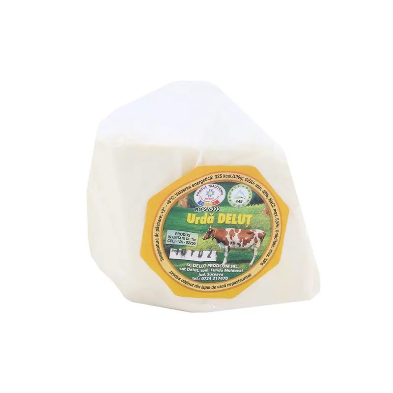 Urdă Deluț – brânză tradițională românească din lapte de vacă proaspăt - 500g
