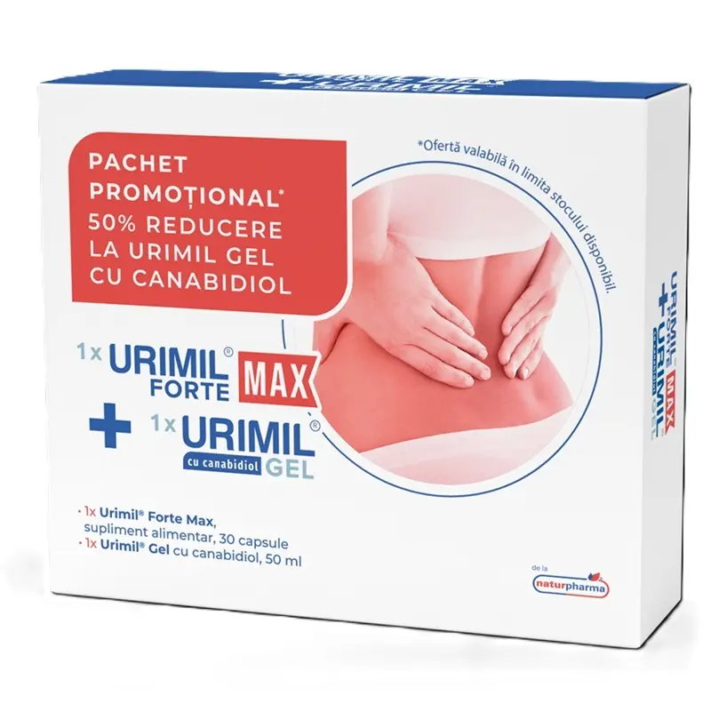 Urimil Forte Gel cu canabidiol CBD 50 ml – Naturpharma