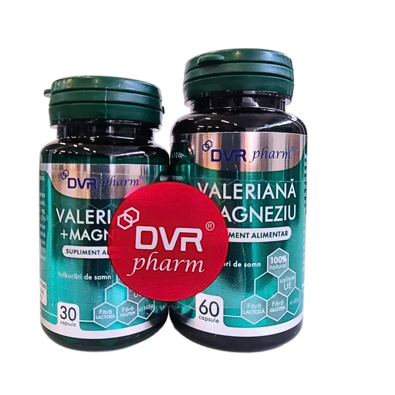 Valeriana si Magneziu 60+30cps DVR Pharm