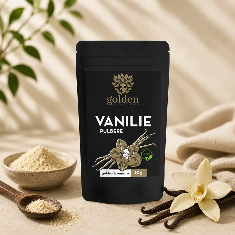 Vanilie Pulbere 100% Naturală, 10g | Golden Flavours