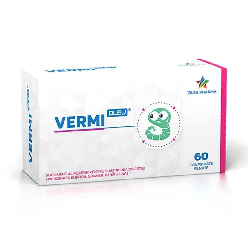 VermiBleu 60 comprimate filmate – Bleu Pharma