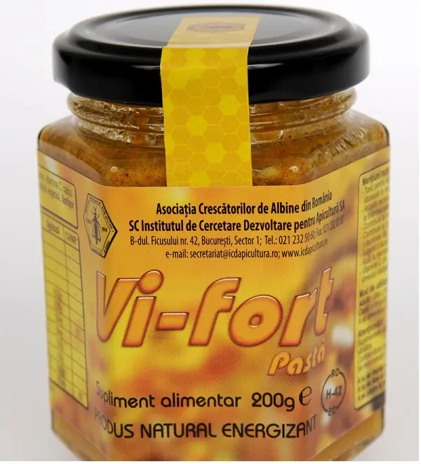 Vi Fort pastă 200 g – Institutul Apicol - Vitamine și calciu