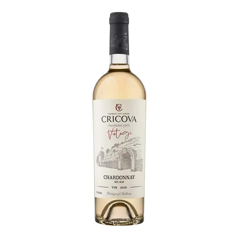 Vin Alb Cricova Vintage Chardonnay Sec 0.75L