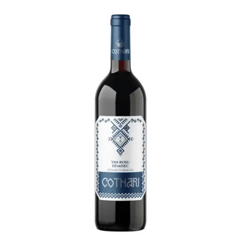 Vin Rosu Cotnari Traditii Feteasca Neagra Demisec 0.75L