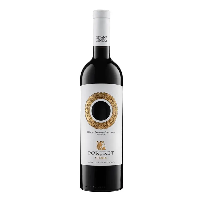 Vin Rosu Gitana Portret Cabernet-Rara Neagra Sec 0.75L