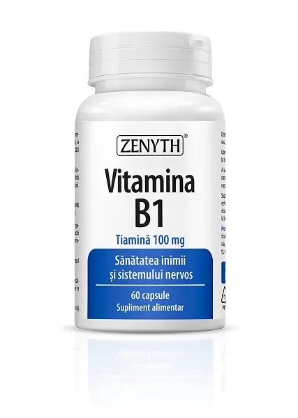 Vitamina B1 100 mg 60 capsule – Zenyth - Energie zilnică