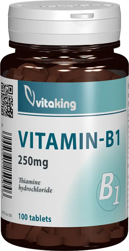 Vitamina B1 250 mg 100 comprimate – Vitaking - Sistem nervos