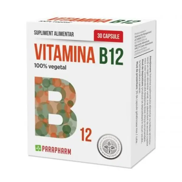 Vitamina B12 30 capsule – Quantum Pharm - Energie zilnică