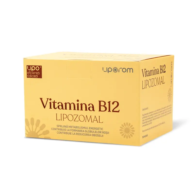 Vitamina B12 lipozomală 30 de doze, plicuri – Liporom