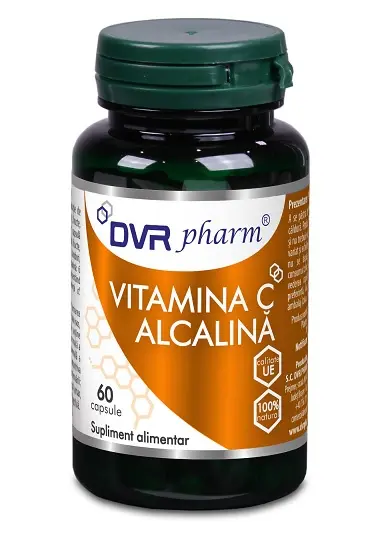 Vitamina C alcalină 60 capsule – DVR Pharm - Vitamina C zilnică