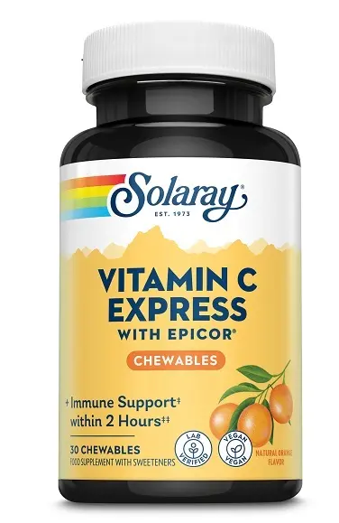 Vitamina C Express cu Epicor 30 comprimate masticabile – Secom