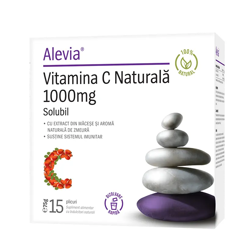 Vitamina C Naturala 1000 mg 75g Alevia
