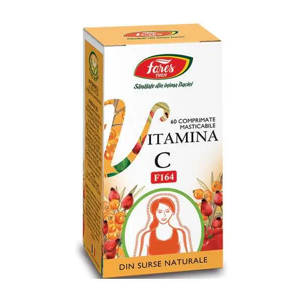 Vitamina C naturala - F164, 60 crp Fares
