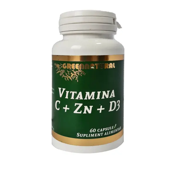 Vitamina C + Zn + D3 60 cps Greennatural
