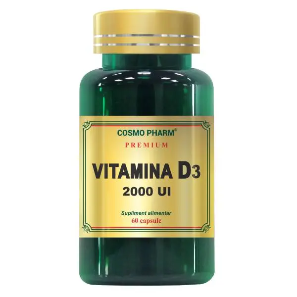 Vitamina D3 2000 UI 60 capsule moi – Cosmo Pharm