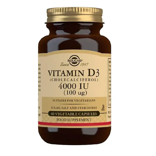 Vitamina D3 4000ui 60 tbl Solgar