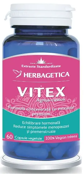 Vitex 60 capsule – Herbagetica - Echilibru feminin