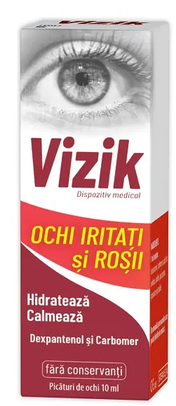 Vizik ochi iritați și roșii 10 ml – Zdrovit