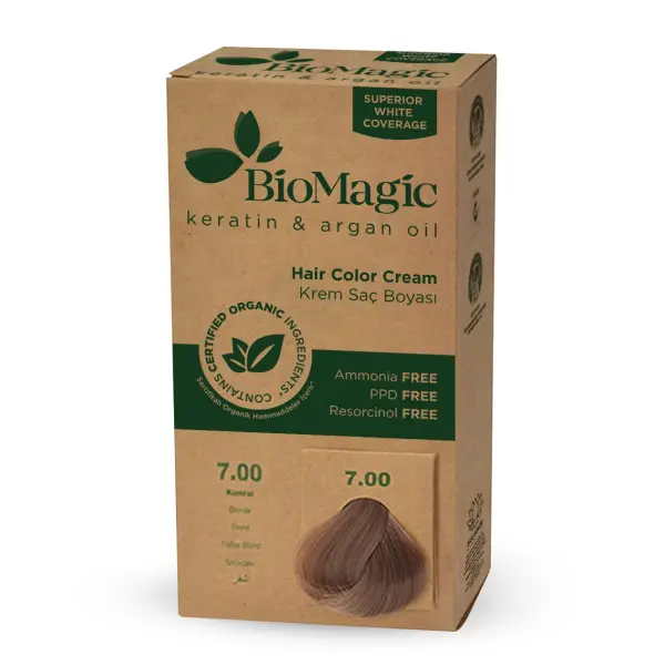Vopsea de par fara amoniac 7.00 Blonde BioMagic