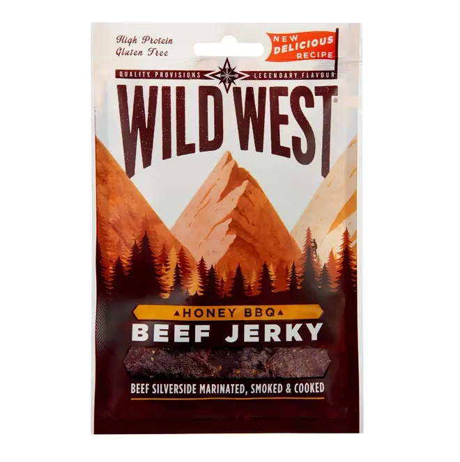 Wild West Beef Jerky Honey BBQ 60g
