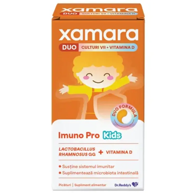 Xamara Duo Imuno Pro Kids picături orale, 8 ml – Dr. Reddy's