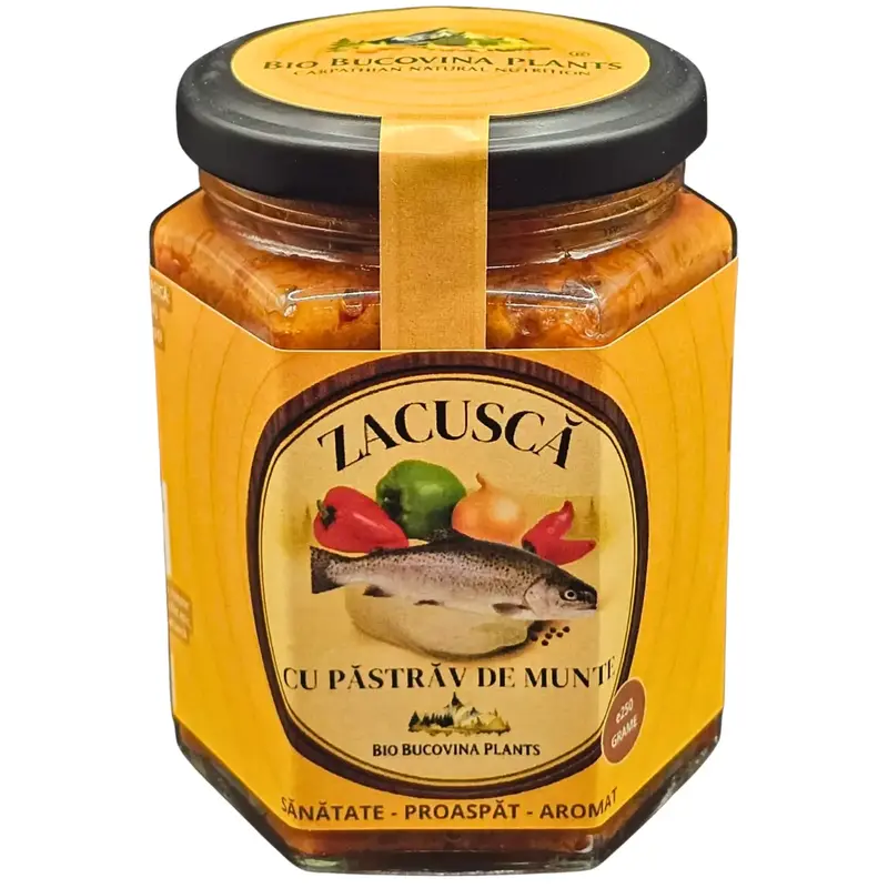 Zacuscă cu păstrăv de munte - 250g