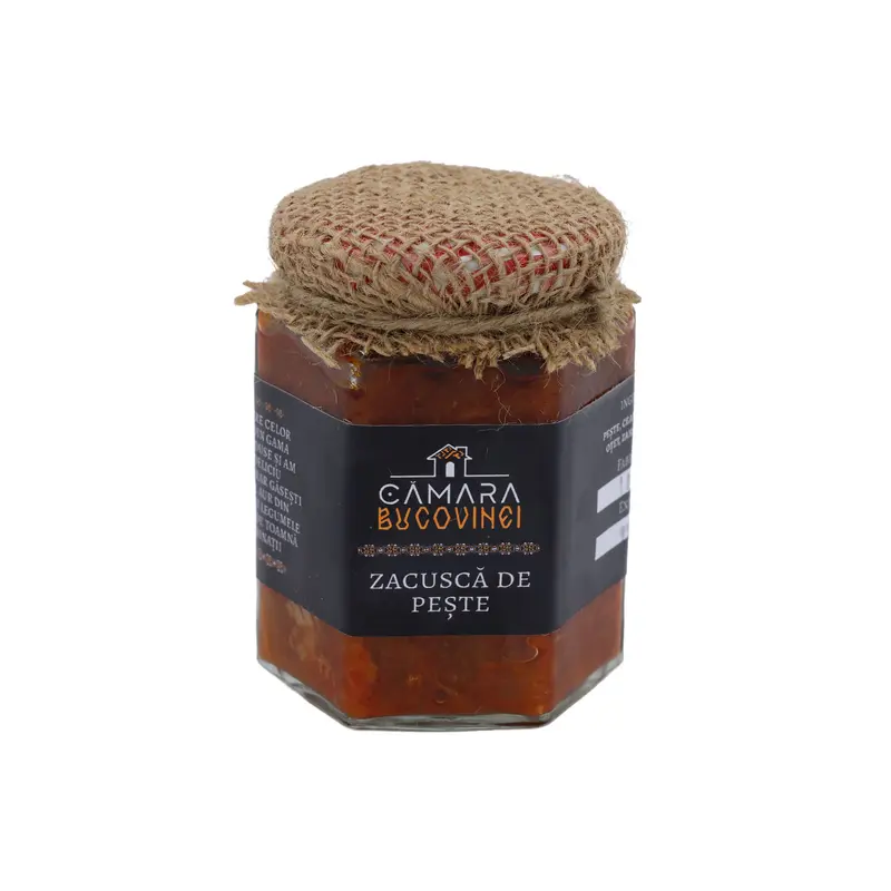 Zacuscă de pește 400 g – preparat tradițional românesc, gust bogat și natural